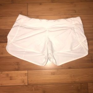 White Lululemon Shorts